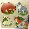 Мозаика/пазл Нескучные игры Дикие животные. Больше-меньше 7913