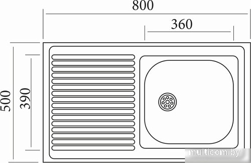 Кухонная мойка Mixline R 503443