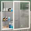 Континент Шкаф с зеркалом Aperio Led 80x80 (правый)