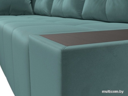 Угловой диван Mebelico Амадэус 109682 (левый, велюр, бирюза)