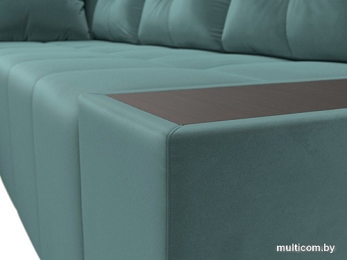 Угловой диван Mebelico Амадэус 109682 (левый, велюр, бирюза)