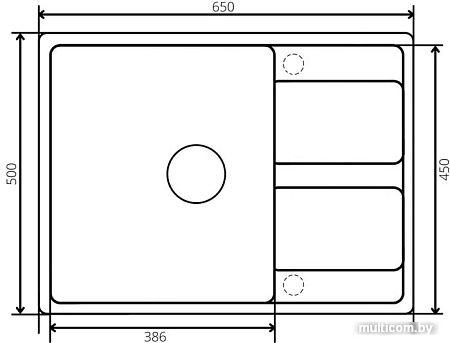 Кухонная мойка ZorG Apollo 65 (сливочная ваниль)