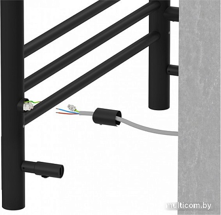 Полотенцесушитель Aquatek Альфа П7 500x700 (черный муар)