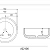 Умывальник Abber Bequem AC2100 (белый)