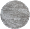 Ковер для жилой комнаты Radjab Carpet Паффи шагги круг P001A 6335RK 1x1 (grey)