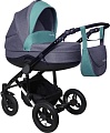 Универсальная коляска Еду-Еду Вояж (2 в 1, темно-серый/изумрудный)