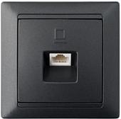 Розетка компьютерная Bylectrica Стиль РК18-006 (графит)