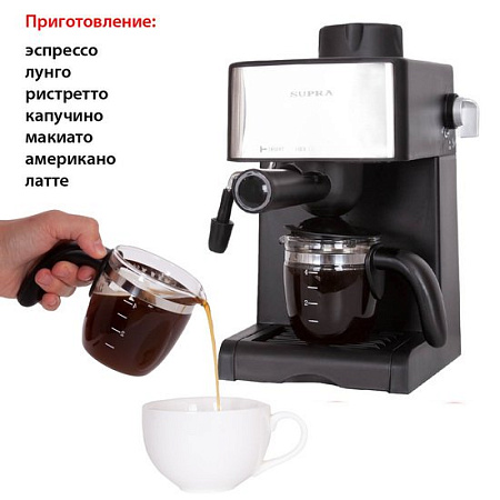 Рожковая бойлерная кофеварка Supra CMS-1015