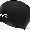 Шапочка для плавания TYR Long Hair Wrinkle-Free Silicone Cap LCSL/001 (черный)