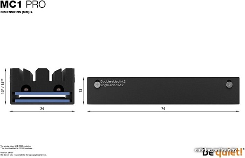 Радиатор для SSD be quiet! MC1 Pro