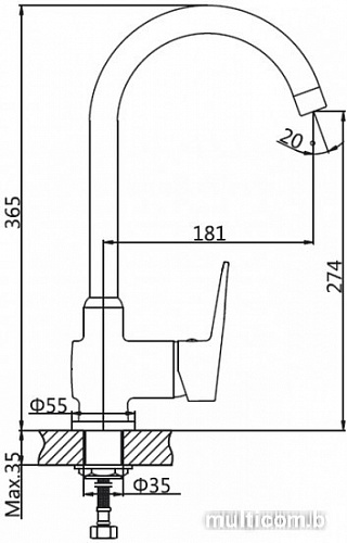 Смеситель AV Engineering AVCID4-A557