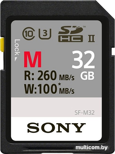 Карта памяти Sony SDHC SF-M Series UHS-II 32GB