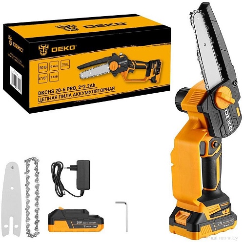 Аккумуляторная пила Deko DKCHS 20-6 Pro 083-2011 (с 2-мя АКБ)
