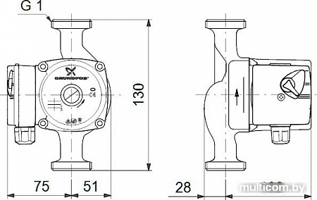 Насос Grundfos UPS 15-60 130