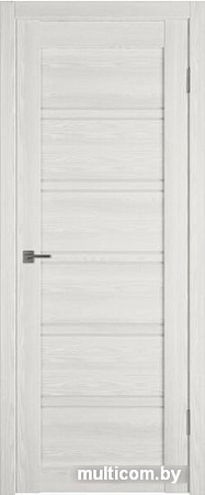 Межкомнатная дверь Atum Pro Х28 70x200 (bianco р, стекло white cloud)