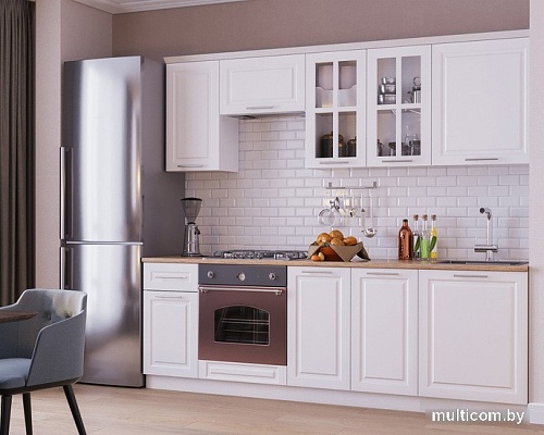 Готовая кухня Мебель-АРС Белла 2.4 м (акация белая)