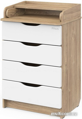 Детский комод Pituso Wood 604 (ПВХ дуб канзас)