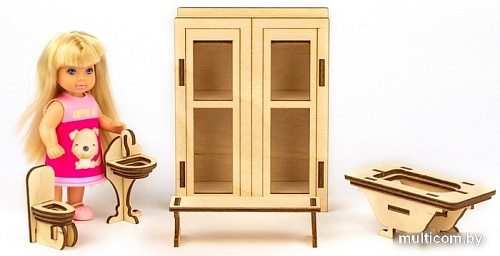 Аксессуары для кукольного домика Теремок Ванная КМ-1