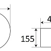 Умывальник CeramaLux C1056 (белый/серебристый)