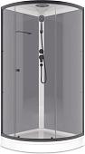Душевая кабина Domani-Spa Simple 99 90x90 DS01Sm99LGrCl00.Gt-V1.2-Black (серый/прозрачное стекло)