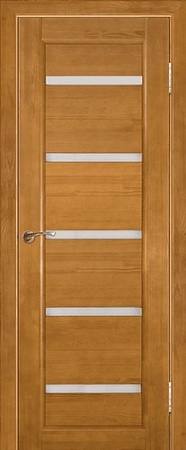 Межкомнатная дверь Юркас Вега ЧО 5 70x200 (светлый орех, стекло мателюкс матовое)