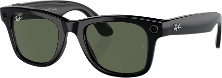 Умные очки Ray-Ban Meta Wayfarer RW4006 (черный глянцевый/зеленый)