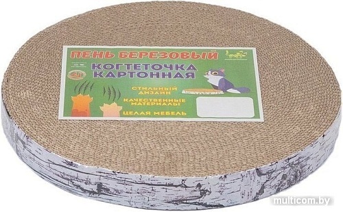 Когтеточка Чип Пень березовый средний с пропиткой 840022бер (бежевый)