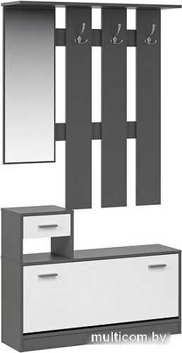 Стенка Империал Интер (антрацит/белый)