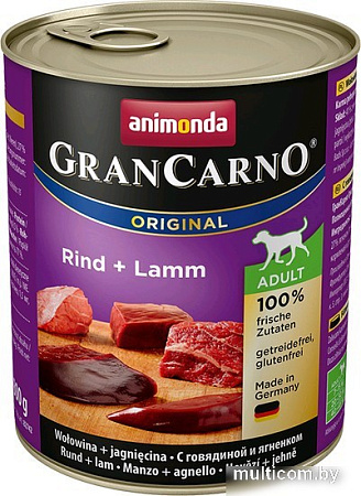 Корм для собак Animonda GranCarno Original Adult beef + lamb 0.4 кг