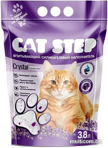 Наполнитель Cat Step Crystal Lavender 3.8 л