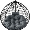 Подвесное кресло Craftmebel Кокон Капля Премиум (серый/графит)