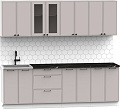 Готовая кухня Интермебель Лион-18 2.4м (луна софт/сесамо)