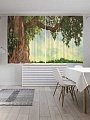 Комплект штор JoyArty Дерево на зеленой поляне Oxford DeLux 1.45x1.8 м (2 шт)