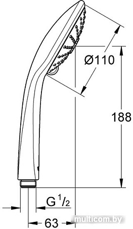 Душевая лейка Grohe Euphoria 110 Massage 27221001
