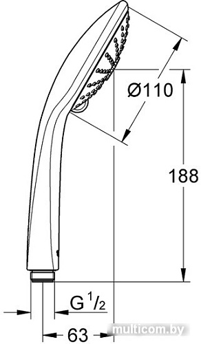 Душевая лейка Grohe Euphoria 110 Massage 27221001