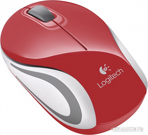 Мышь Logitech M187 (красный)