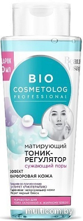 Фитокосметик Тоник для лица BioCosmetolog Матирующий (260 мл)