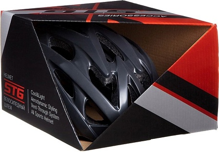 Cпортивный шлем STG MV29-A M (р. 55-58, черный матовый)