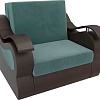 Кресло-кровать Mebelico Меркурий 105482 60 см (бирюзовый/коричневый)