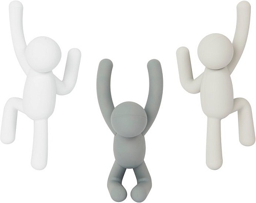 Набор крючков для одежды Umbra Buddy 318165-023 (3 шт, серый)