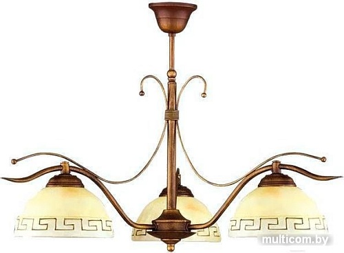 Люстра средней высоты Lampex Greka 3 065/3 B+M