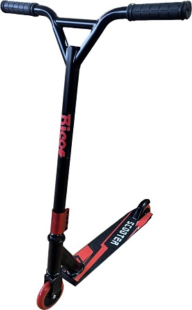 Трюковый самокат Ricos Zing JSCJ100S (черный/красный)