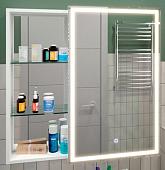 Континент Шкаф с зеркалом Aperio Led 80x80 (правый)