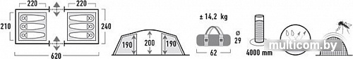 Палатка High Peak Tauris 6