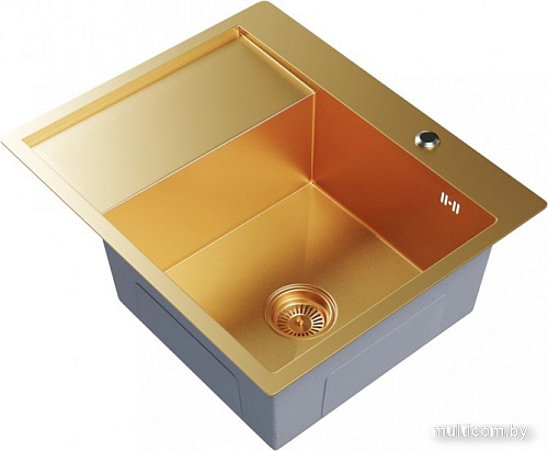 Кухонная мойка Mixline Pro 552927 (золото, с сифоном)