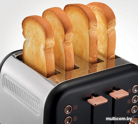 Тостер Morphy Richards Accents Rose Gold Schwarz 242104EE