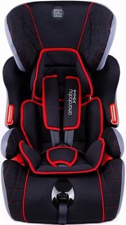 Детское автокресло Amarobaby Big trip AB212006BTChK/09 (черный/красный)