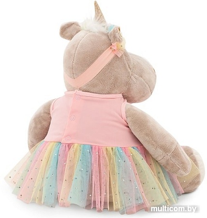 Классическая игрушка Orange Toys Бегемотик Принцесса: Единорог 30 см