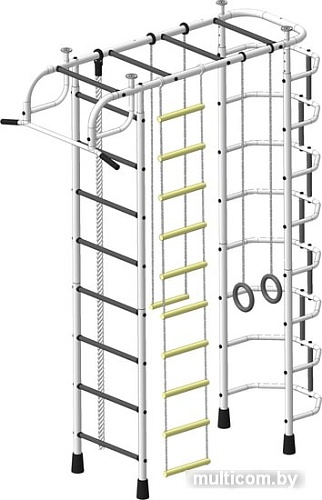Детский спортивный комплекс Пионер 2М (белый/серый)