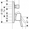 Однорычажный смеситель Hansgrohe Talis S 32475000 + 01800180